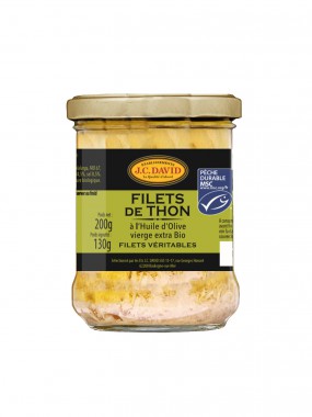 Filets de Thon à l'huile d'olive BIO vierge extra - 200 g