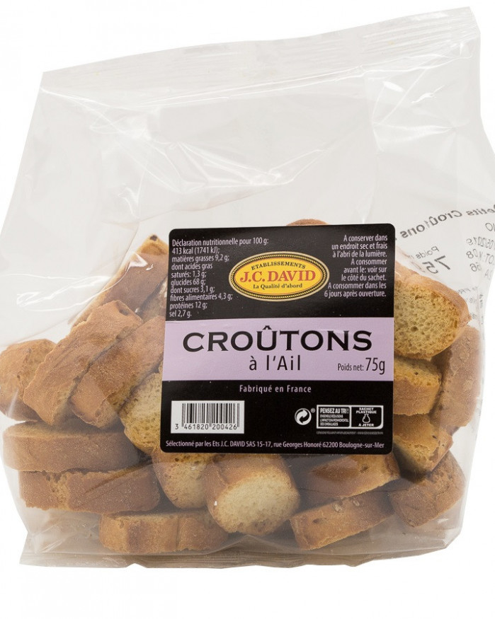 Petits croûtons à l'ail et à l'huile d'olive - 75 g