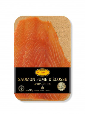 Saumon Ecosse fumé à l'ancienne - 4 Tranches - 140 g
