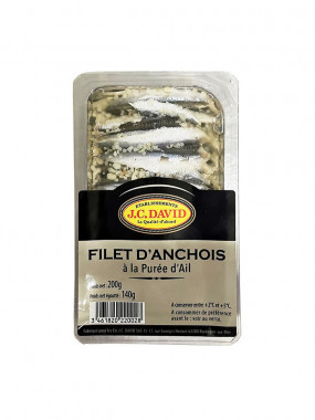 Filets d'anchois à l'ail - 200 g