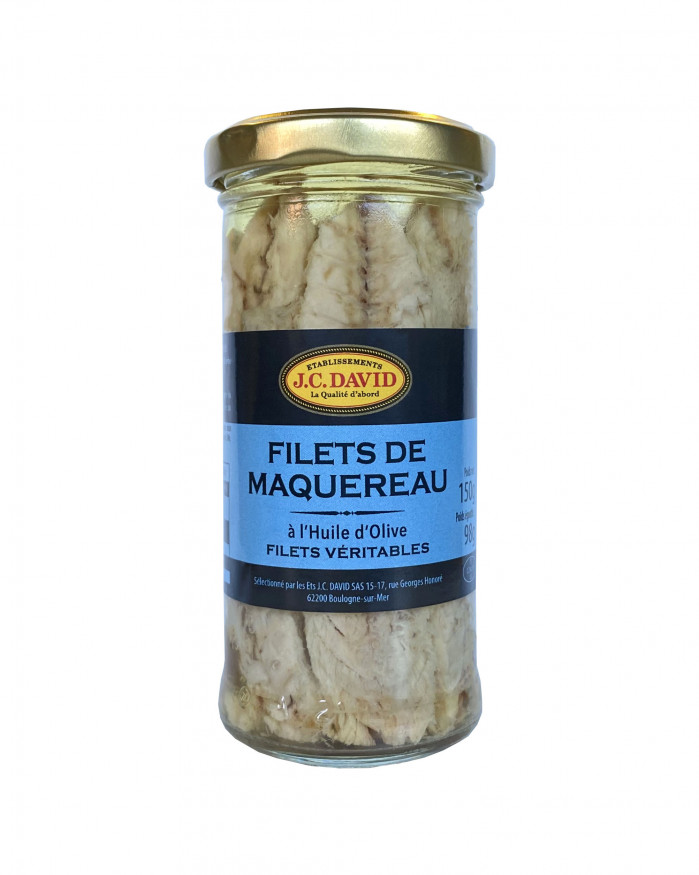 Filets de maquereaux à l'huile d'olive - 150 g