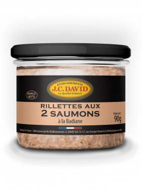 Rillettes aux 2 Saumons  61 % - 90 g