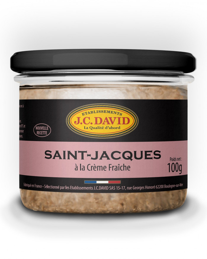 Saint Jacques à la crème fraiche - 100 g