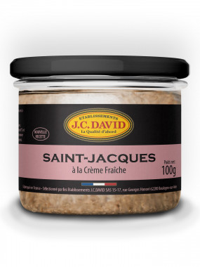 Saint Jacques à la crème fraiche - 100 g
