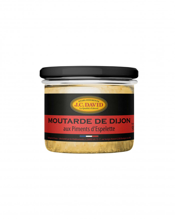 Moutarde de Dijon aux Piments d'Espelette - 90g