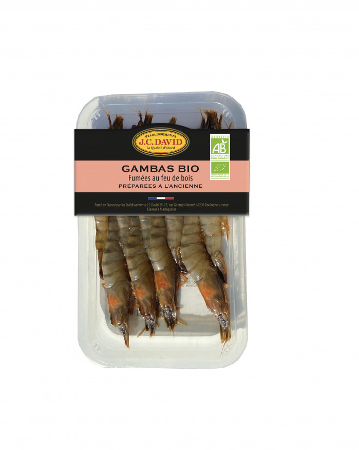 Gambas de Madagascar BIO fumées - 150 g 