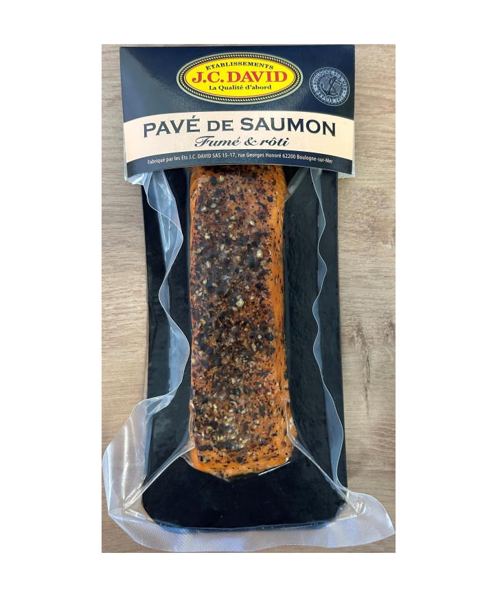 Pavé de Saumon fumé au poivre - 120g