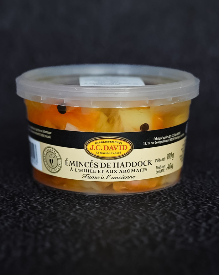 Emincé de Haddock à l'huile et aromates - 140 g net égoutté