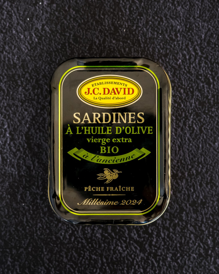 Sardines à l'huile d'olive BIO, Millésimées- 115 g