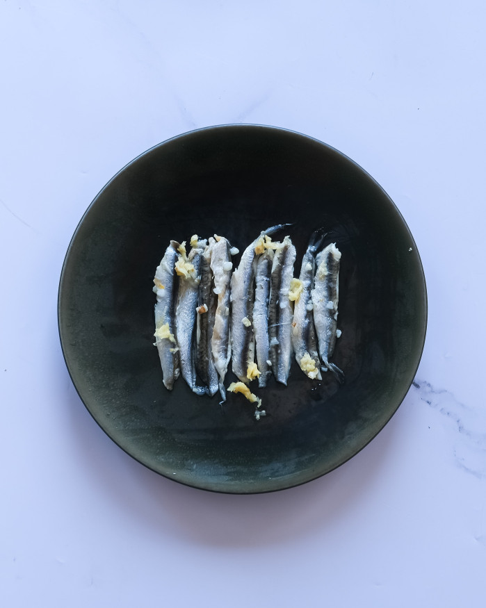 Filets d'anchois à l'ail - 200 g