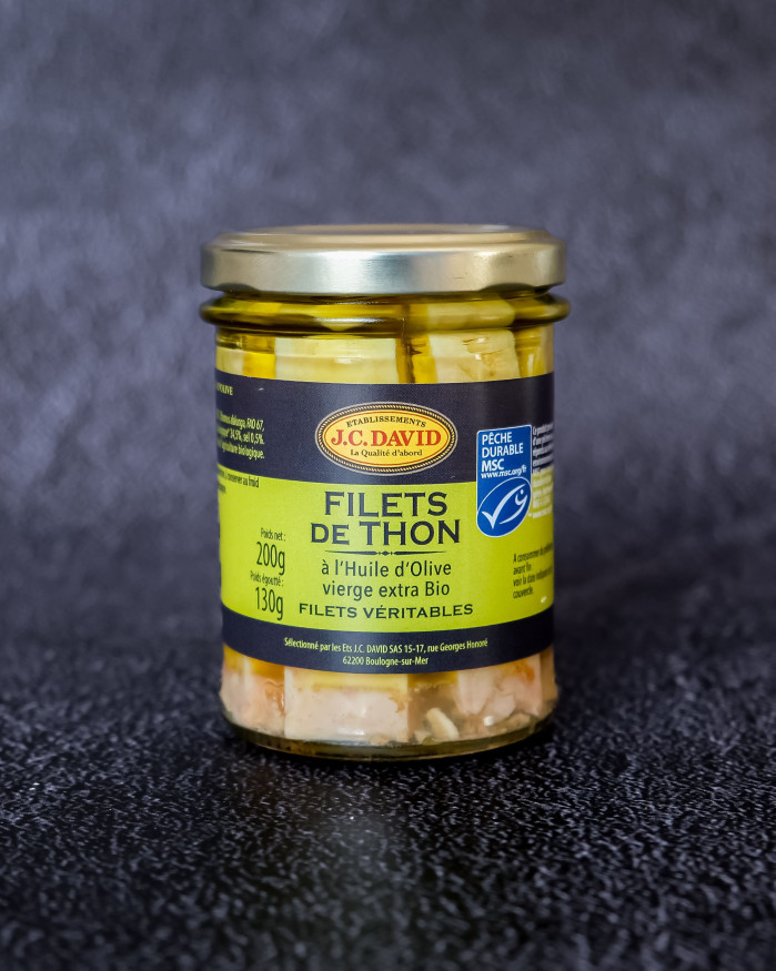 Filets de Thon à l'huile d'olive BIO vierge extra - 200 g