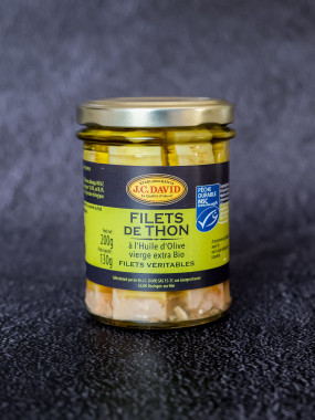 Filets de Thon à l'huile d'olive BIO vierge extra - 200 g