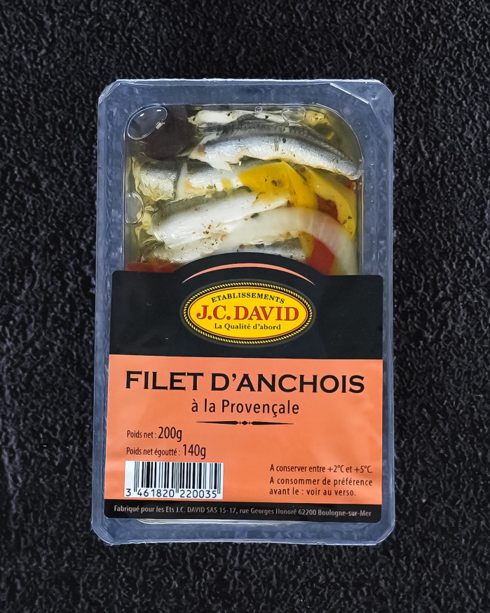 Filets d'anchois à la provençale - 200 g