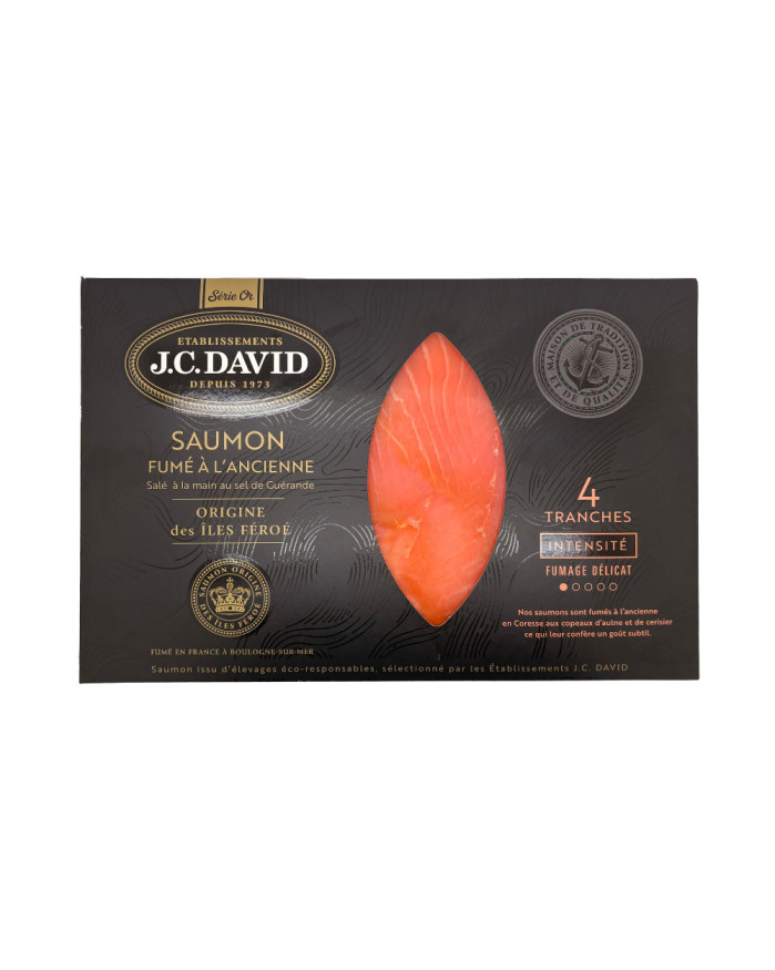 Saumon ILES FEROE Fumage DÉLICAT - 4 tranches