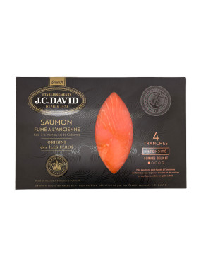 Saumon ILES FEROE Fumage DÉLICAT - 4 tranches