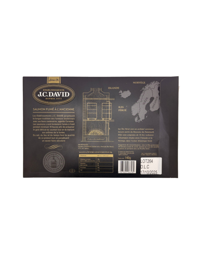 Saumon ILES FEROE Fumage DÉLICAT - 4 tranches