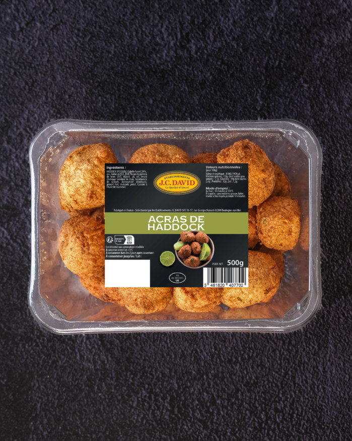 Acras de Haddock - 500g - 30 pièces environ