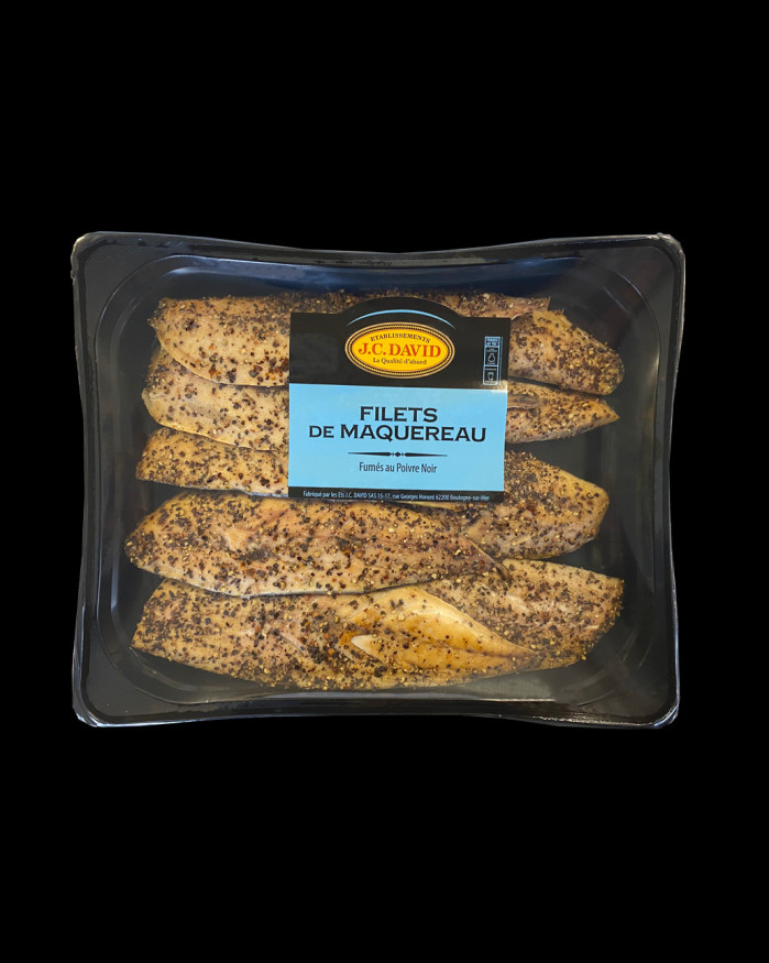 FIlets de maquereau fumés au poivre - 1 KG 