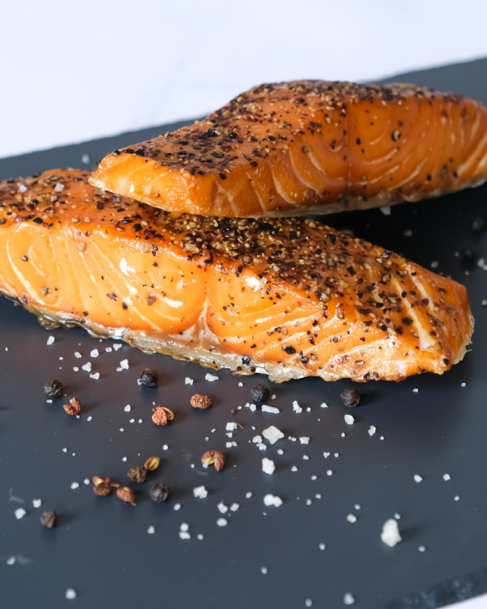 Pavé de Saumon fumé au poivre - 120g