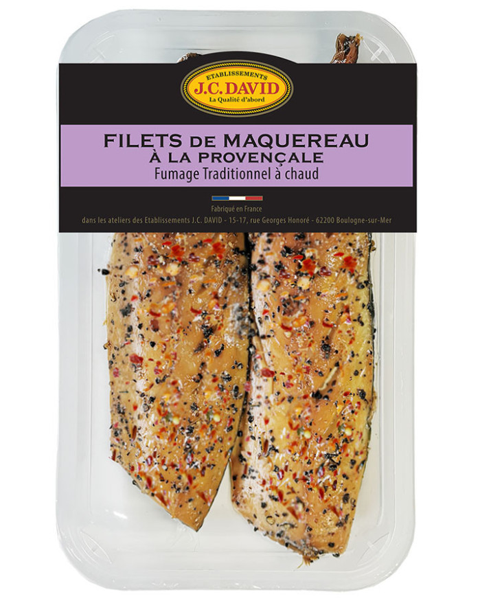 Filets de Maquereau fumés à la provençale Sous-Skin - 200g
