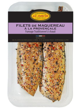Filets de Maquereau fumés à la provençale Sous-Skin - 200g