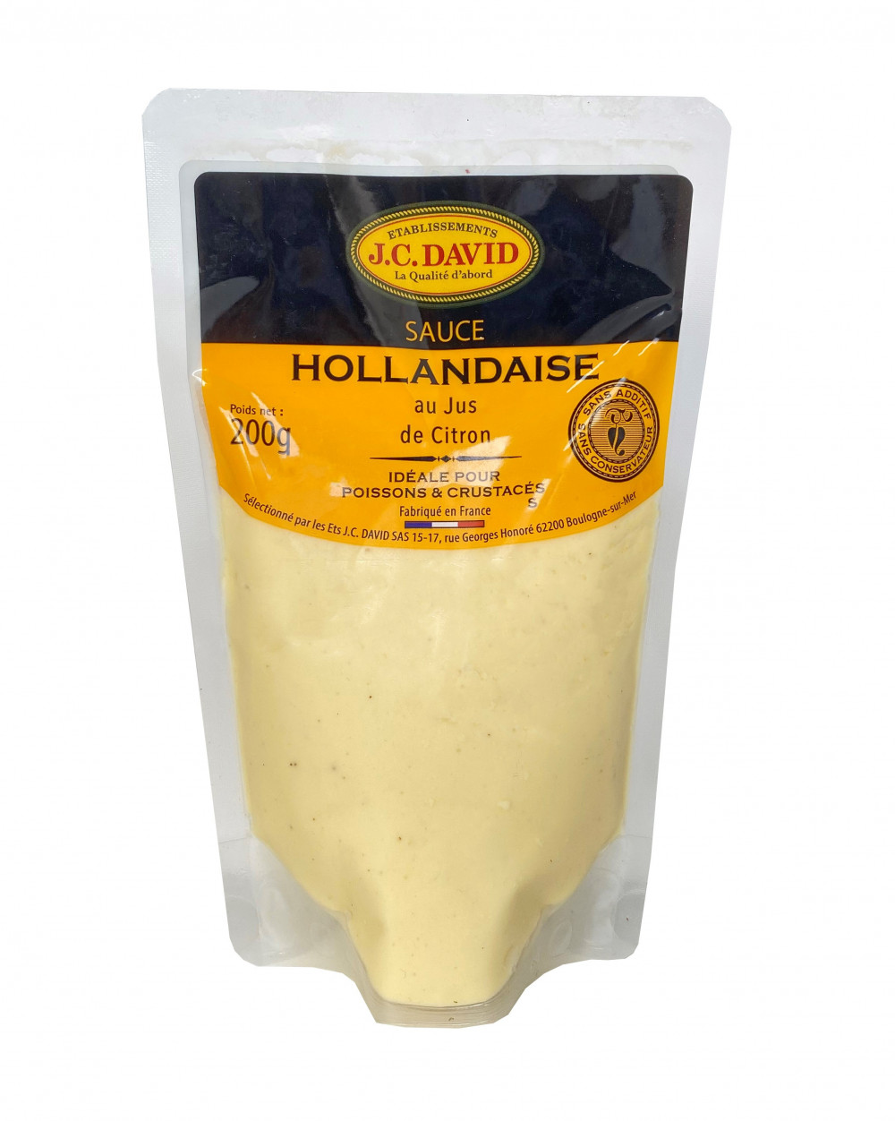 Sauce Hollandaise 200 g Vente en ligne Ets J.C.David